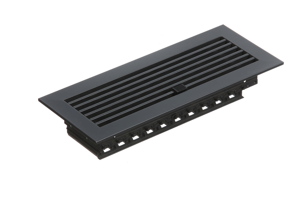 300.100 Floor Bar Grille Gunmetal  W/ Damper