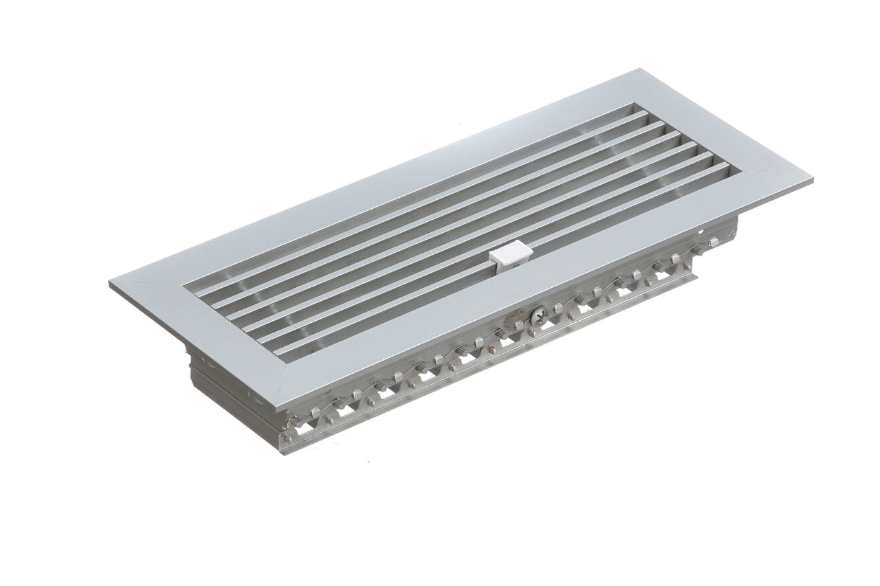 350.150 Floor Bar Grille Anodised W/ Damper