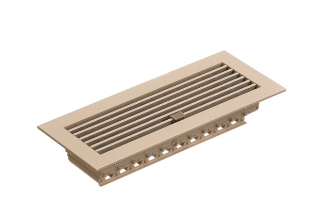 350.150 Floor Bar Grille Beige W/ Damper