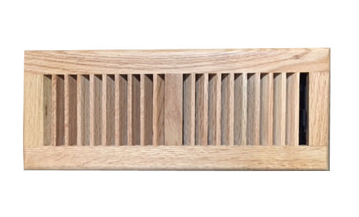 300.100 Floor Register Light Oak W/ Damper