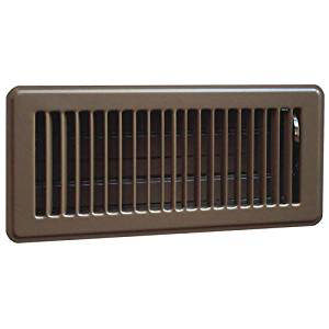 300.100 Floor Register Metal Chocolate