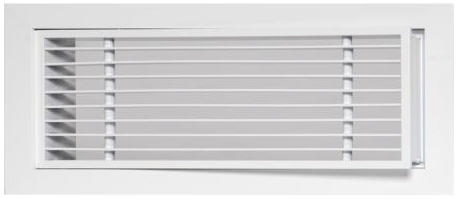 Linear Bar Grille 0 Deg Removable Core White 