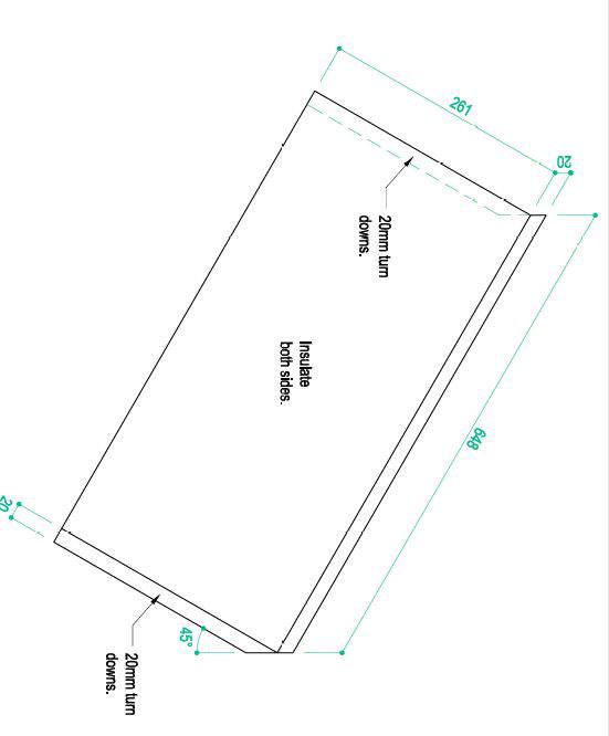 648.261 Air Deflector with 20mm turn down