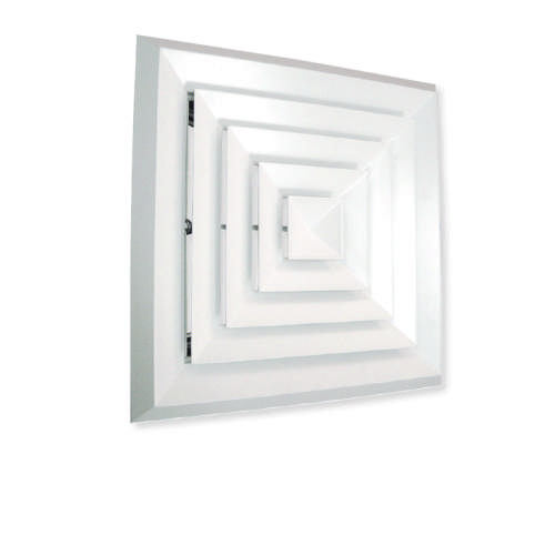 300.300 Bevel Edge 4Way Fixed Diffuser Metal White