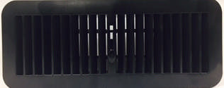 300.100 Floor Register Black- Plastic