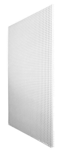 600.1200 Eggcrate Aluminium Sheet White