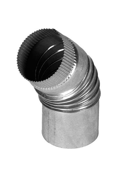 125mm 45 Deg Crimp Bend