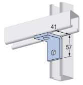 Unistrut Angle Fitting 90° - HDG | 41 x 57mm | HDG