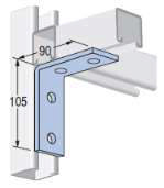 Unistrut L Plate | 4 Hole (14mm)