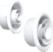 200mm Jet Diffuser Aluminium White Fixed Face 