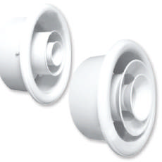 300mm Jet Diffuser Aluminium White 