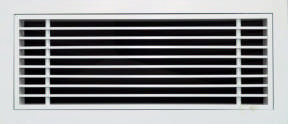 745.395 Linear Bar Return Air Grille 0 Deg White 