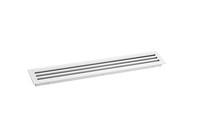 3-Slot Linear Diffuser Removable Core White