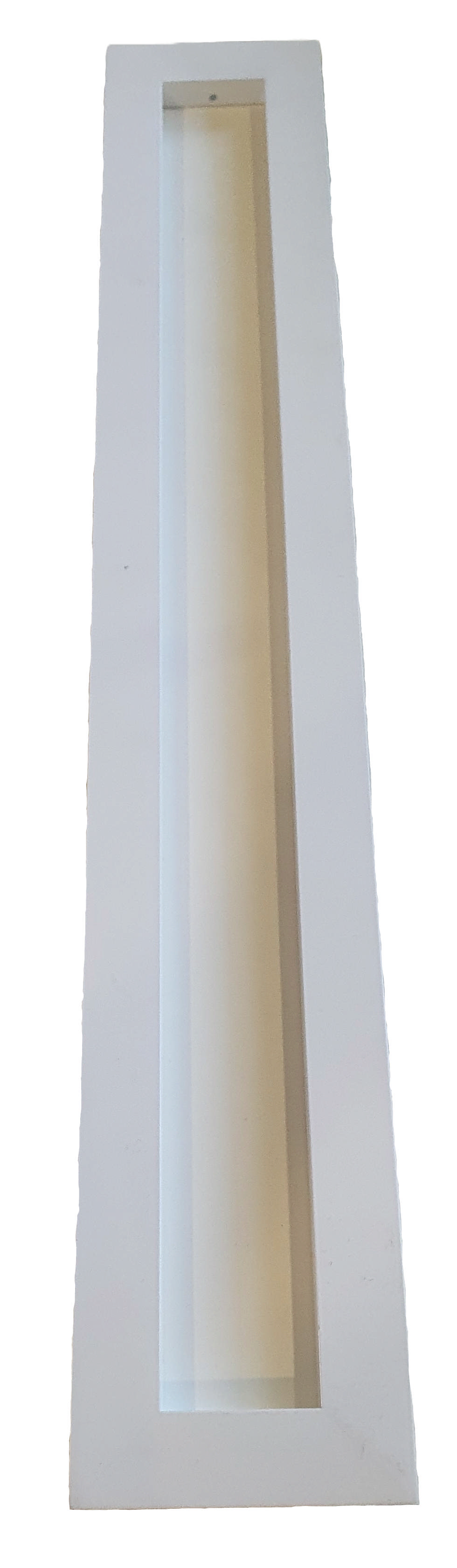 Single Slot Linear Metal Diffuser Fixed Core White