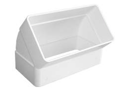 Vertical 45 degree bend 350x75