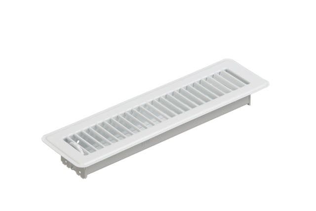 300.55 Floor Register Metal Kick Rail White