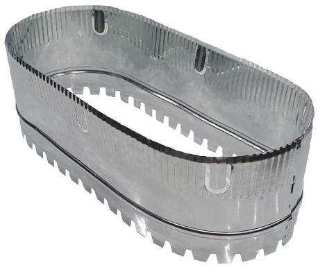 150mm Oval Metal S/C 85 mm . 182 mm