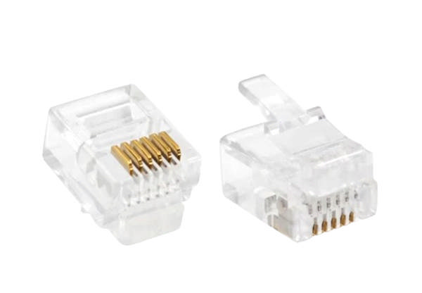 6P6C RJ12 Data Plugs ‐ Pack of 25