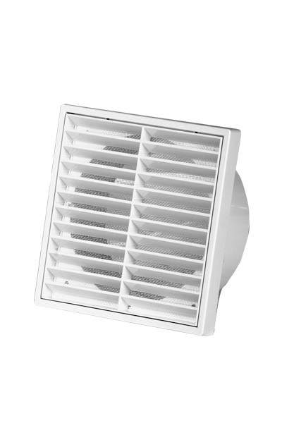Exhaust Vent Square Plastic White 