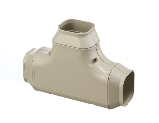 PVC Plastic Capping 100mm Tee c/w 100-80 Reducer