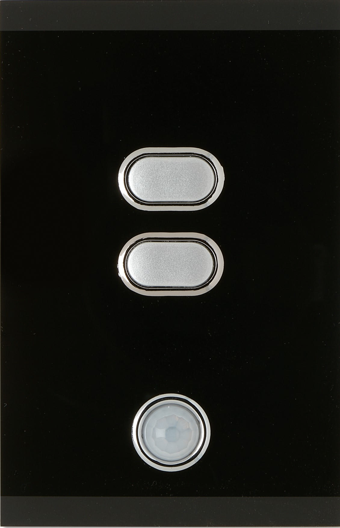 iLight Wireless Light Switch 2 Button Black