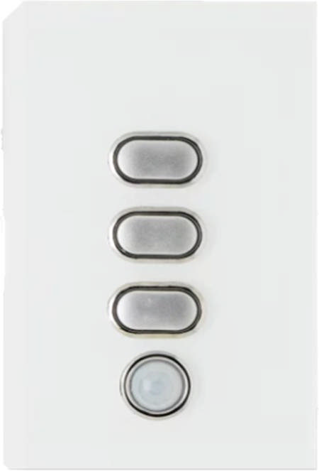 iLight Wireless Light Switch 3 Button White 
