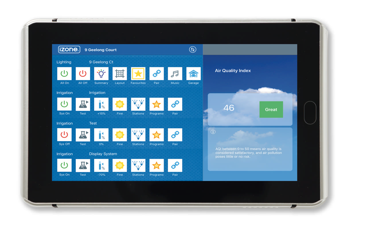 Nexus Touch Screen Silver With Air Quality 